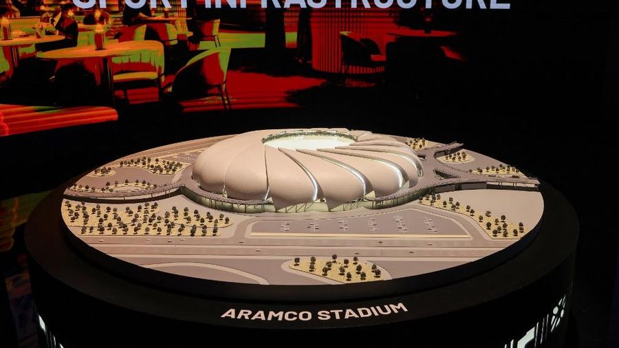 Aramco Stadium. (Fayez Nureldine / AFP)