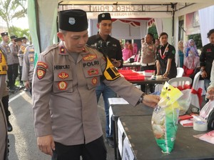 Pasar Murah di Polres Mojokerto Laris Manis, 7 Komoditas 1 Jam Ludes