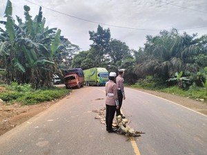 Grandmax Pengangkut Uang ATM Tabrak Fuso di Jalintim Jambi-Riau, Sopir Tewas