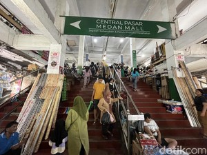 Pedagang Pusat Pasar Medan Keluhkan Dagangan Sepi Meski Mau Lebaran