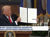 Video:Trump Teken Perintah Eksekutif Bubarkan Departemen Pendidikan AS