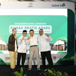 Kementerian PKP Groundbreaking Pembangunan 500 Rumah Gratis Adaro