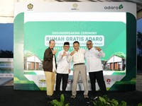 Kementerian PKP Groundbreaking Pembangunan 500 Rumah Gratis Adaro