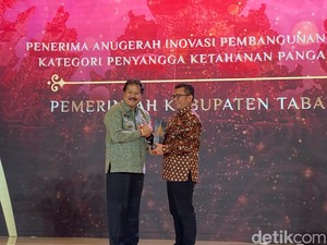 Pemkab Tabanan Raih detikBali Awards sebagai Penyangga Ketahanan Pangan Bali