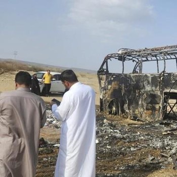 Potret Bus Jamaah Umrah WNI Hangus Terbakar di Arab Saudi, 6 Tewas