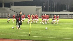 Timnas Indonesia Jalani Latihan Kedua di Stadion Madya
