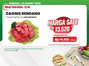 Serbu! Beli Daging di Transmart Full Day Sale Ada Diskon Gede-gedean