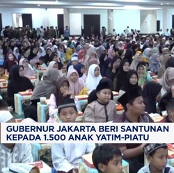 Video: Gubernur Jakarta Beri Santunan Kepada 1.500 Anak Yatim-Piatu