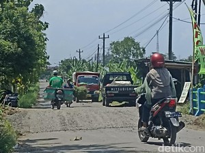 Sempat Ditanam Pohon Pisang, Jalan Wedi-Gunungkidul Klaten Ditambal