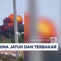 Video: Jet Tempur China Jatuh & Terbakar