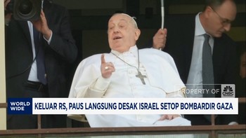 Video: Keluar RS, Paus Langsung Desak Israel Setop Bombardir Gaza
