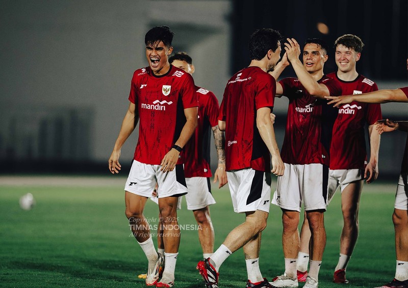 Latihan Timnas Indonesia jelang lawan Bahrain. (Dok PSSI)