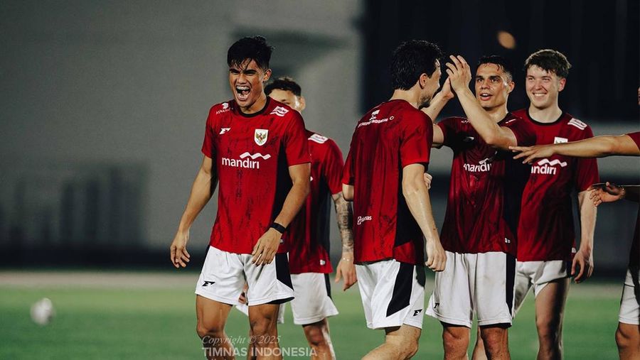 Latihan Timnas Indonesia jelang lawan Bahrain. (Dok PSSI)