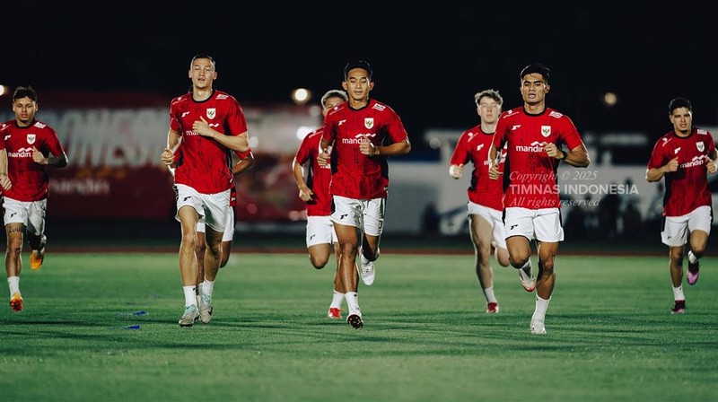 Latihan Timnas Indonesia jelang lawan Bahrain. (Dok PSSI)