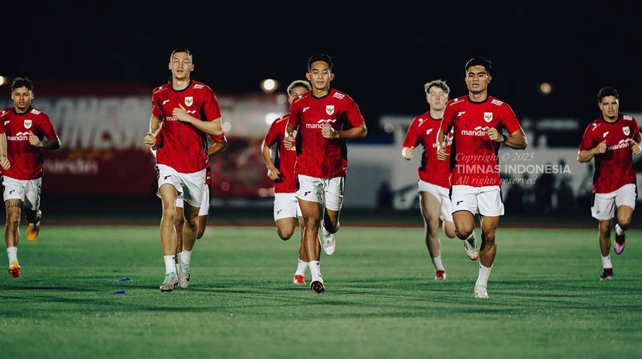 Latihan Timnas Indonesia jelang lawan Bahrain. (Dok PSSI)