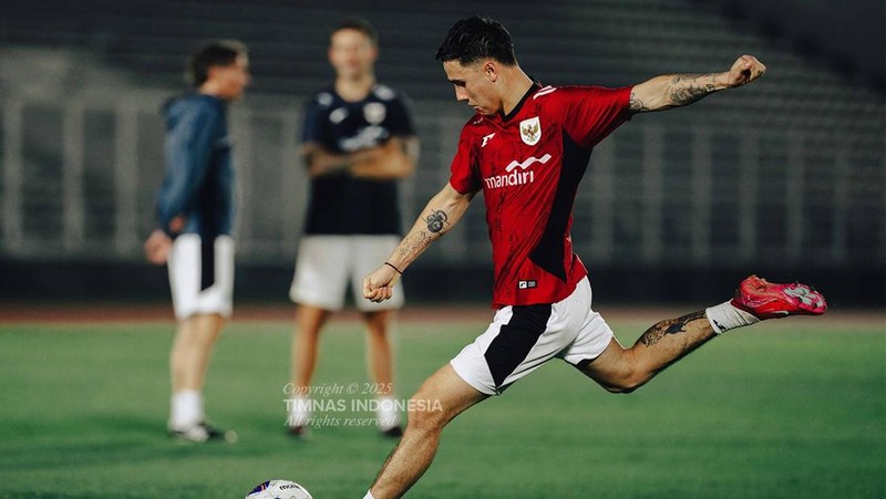 Latihan Timnas Indonesia jelang lawan Bahrain. (Dok PSSI)