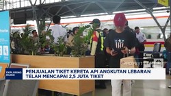 Video: Penjualan Tiket Kereta Api Lebaran Tembus 2,5 Juta Tiket