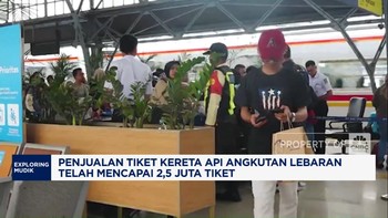 Video: Penjualan Tiket Kereta Api Lebaran Tembus 2,5 Juta Tiket