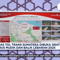 Video: 3 Ruas Tol Trans Sumatera Gratis di Arus Mudik & Balik Lebaran