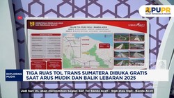 Video: 3 Ruas Tol Trans Sumatera Gratis di Arus Mudik & Balik Lebaran