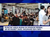 Video: Pantauan Arus Mudik di Stasiun Pasar Senen H-5 Lebaran