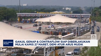 Video:Ganjil Genap & Contraflow Siap Diberlakukan Demi Atur Arus Mudik