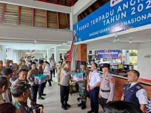 Kapolda Bali-Kasdam Udayana Cek Pos Lebaran di Bandara Ngurah Rai