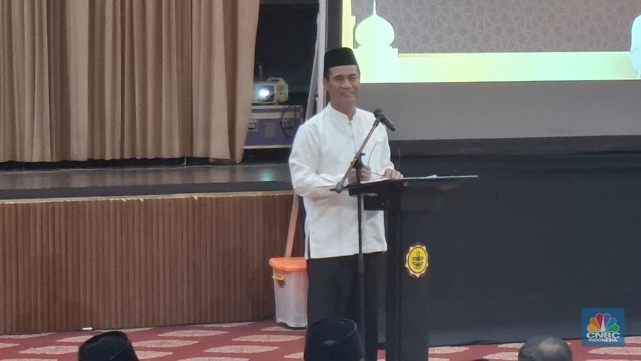 Kementerian Pertanian menggelar acara Koordinasi Ketersediaan Pangan Menjelang Hari Raya Idul Fitri 1446 H sekaligus buka puasa bersama di Gedung Auditorium Kementerian Pertanian, Senin (24/3/2025).
(CNBC Inodnesia/Chandra)