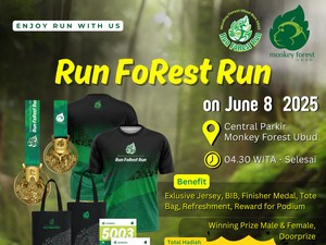 Monkey Forest Ubud Run 2025, Ajak Berlari Susuri Alam yang Menenangkan