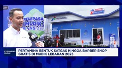 Pertamina Bentuk Satgas - Barber Shop Gratis di Mudik Lebaran 2025