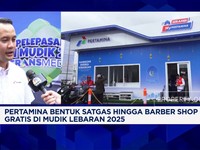Pertamina Bentuk Satgas - Barber Shop Gratis di Mudik Lebaran 2025