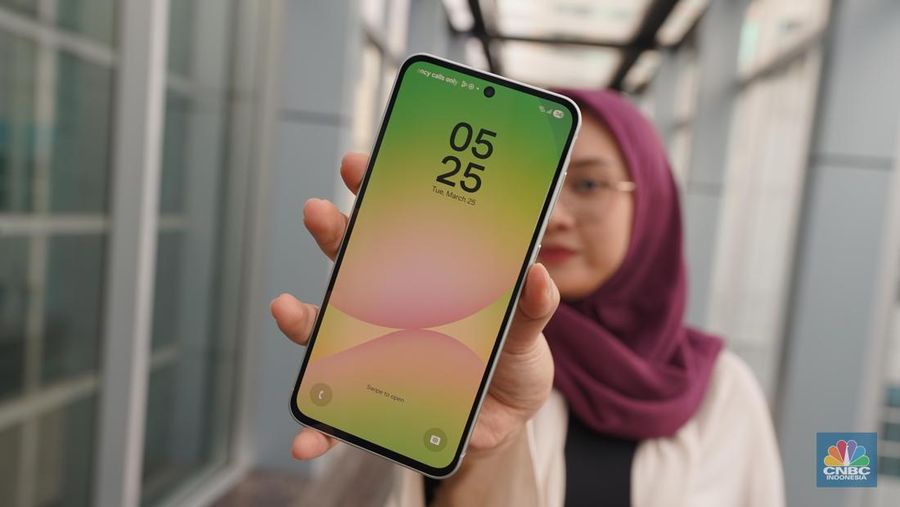 Samsung Galaxy A56 5G. (CNBC Indonesia/Tias Budiarto)