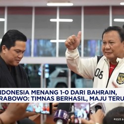 Video: Indonesia Menang, Prabowo: Timnas Berhasil, Maju Terus!