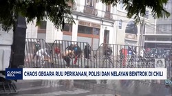 Video: Chaos Gegara RUU Perikanan, Polisi dan Nelayan Bentrok di Chile
