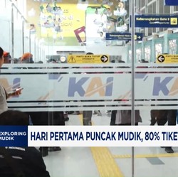 Video: Hari Pertama Puncak Mudik, 80% Tiket Kereta Api Sudah Terjual