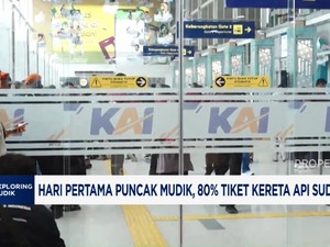Video: Hari Pertama Puncak Mudik, 80% Tiket Kereta Api Sudah Terjual