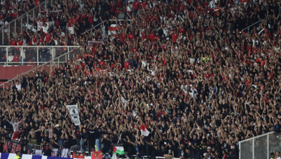 Presiden RI, Prabowo Menonton Langsung Pertandingan Timnas Indonesia vs Bahrain. (Instagram/Prabowo)