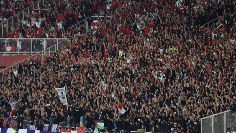 Presiden RI, Prabowo Menonton Langsung Pertandingan Timnas Indonesia vs Bahrain. (Instagram/Prabowo)