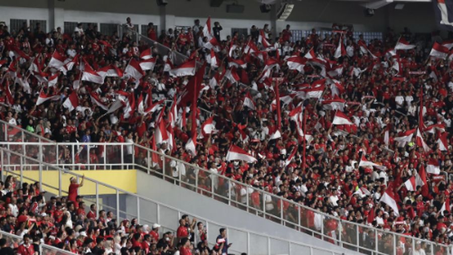 Presiden RI, Prabowo Menonton Langsung Pertandingan Timnas Indonesia vs Bahrain. (Instagram/Prabowo)