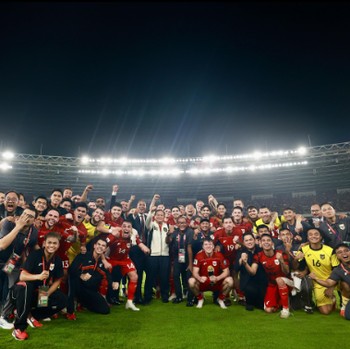 Potret Prabowo Jadi Saksi Timnas Indonesia Hajar Bahrain di GBK