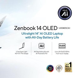ASUS Zenbook 14 OLED, Laptop AI Tipis dengan Performa Tinggi