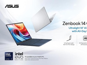 ASUS Zenbook 14 OLED, Laptop AI Tipis dengan Performa Tinggi