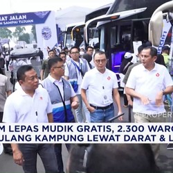 Video: Telkom Lepas 2.300 Pemudik Gratis via Darat & Laut