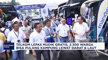 Video: Telkom Lepas 2.300 Pemudik Gratis via Darat & Laut