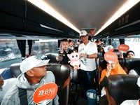 Sukseskan Mudik Gratis, BNI Lepas 121 Bus ke Purwokerto hingga Padang