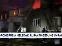 Video: Drone Rusia Meledak, 10 Gedung Rusak di Ukraina