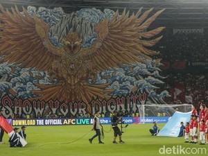 Cerita Aru Ilustrator Garuda Raksasa di Laga Indonesia Vs Bahrain