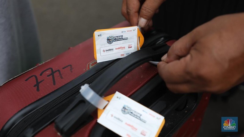 Mudik Bareng Telkomsel. (CNBC Indonesia/Tri Susilo)