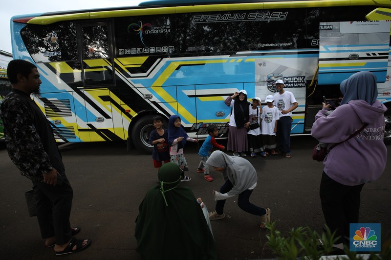 Mudik Bareng Telkomsel. (CNBC Indonesia/Tri Susilo) Mudik Bareng Telkomsel. (CNBC Indonesia/Tri Susilo)
