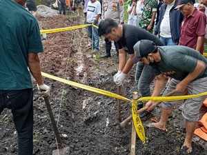 Penampakan Kuburan Kerangka Manusia di Tigaraksa Tangerang